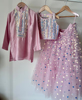 Stardust Lehenga Set with Halter Blouse