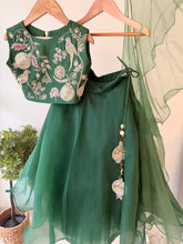 Anaar Bagh Lehenga with Organza Skirt