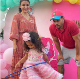 Twirl Away Multi colored Ruffle Dress