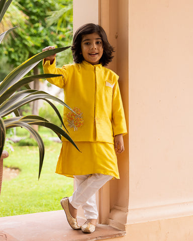 Genda Phool Bandi with Kurta and Pants Set