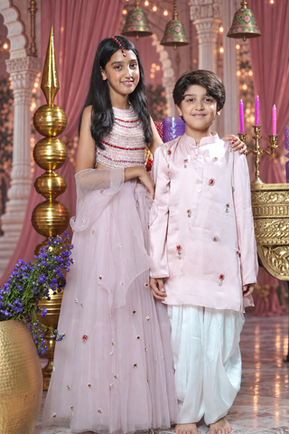 Once upon a Ruby Kurta Set