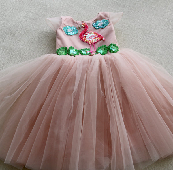 Flamingo Short Dress