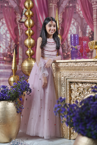 Once Upon a Ruby Lehenga Set
