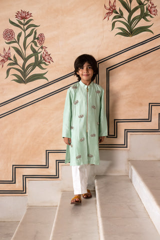 Heer-Kamal Jacket Kurta Set