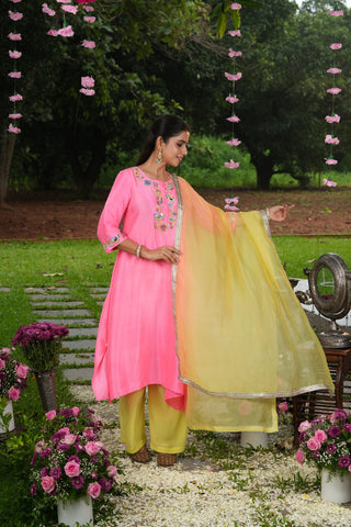 Phool aur Panchhi tunic set (Adult)