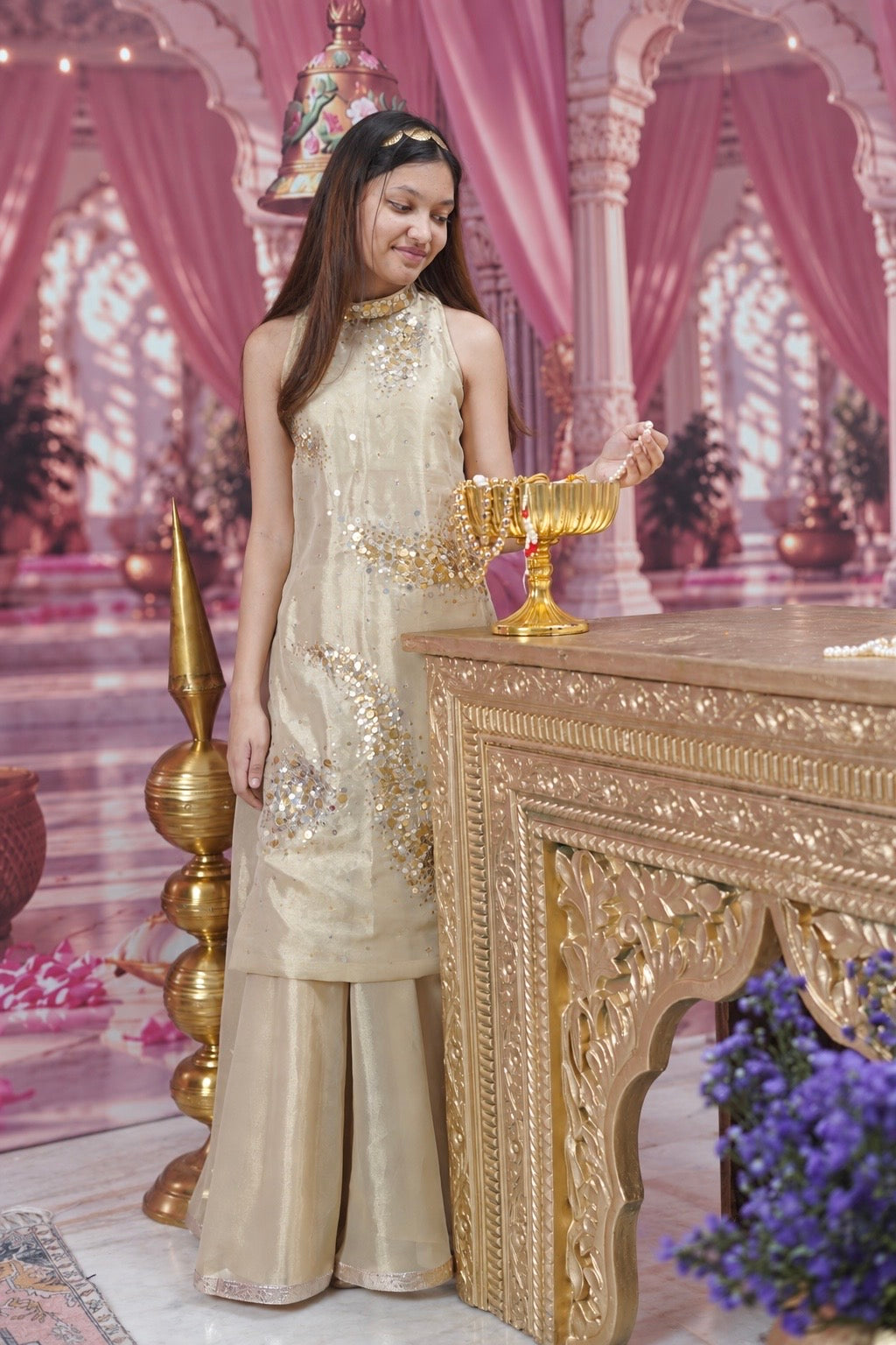 Sunehri Tunic Set with Palazzo Pants