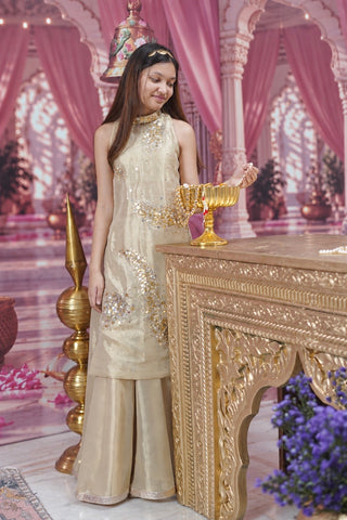 Sunehri Tunic Set with Palazzo Pants
