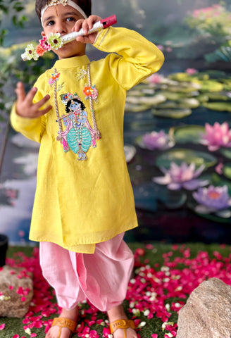 Jhoole mein kanha kurta set