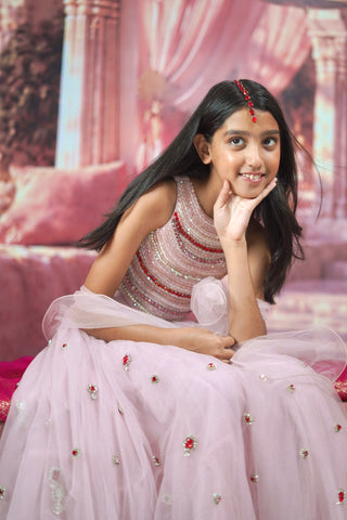 Once Upon a Ruby Lehenga Set