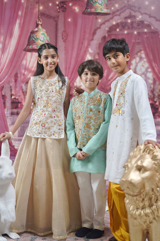 A Princely Garden Kurta Set