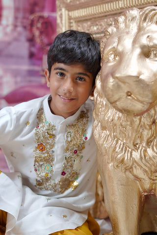 A Princely Garden Kurta Set
