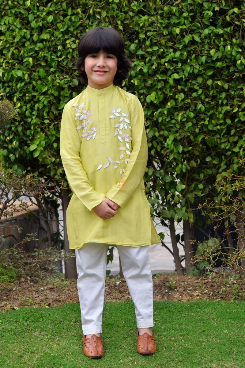 Floating Leaves Kurta Set