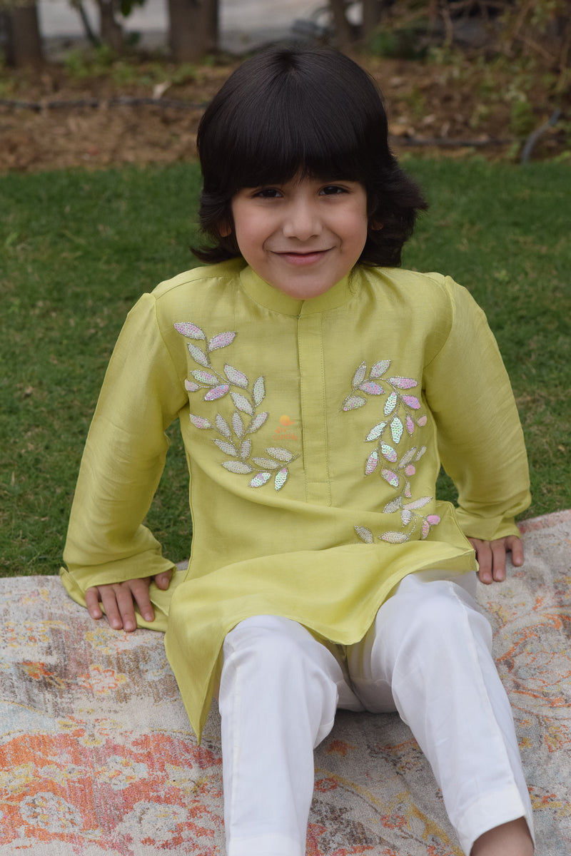 Floating Leaves Kurta Set