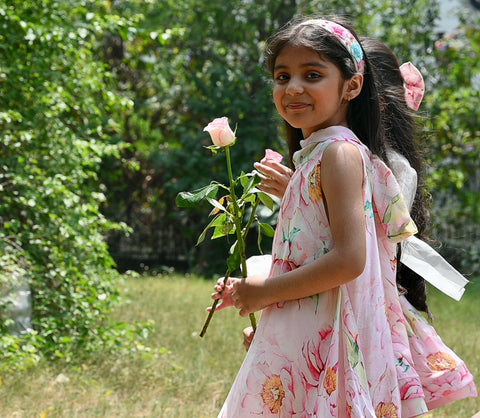 Ring O Roses High Low Dress