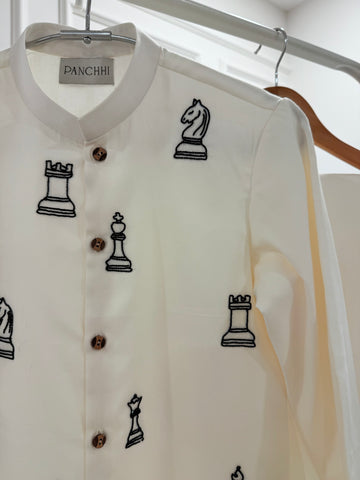 The Checkmate Kurta Set