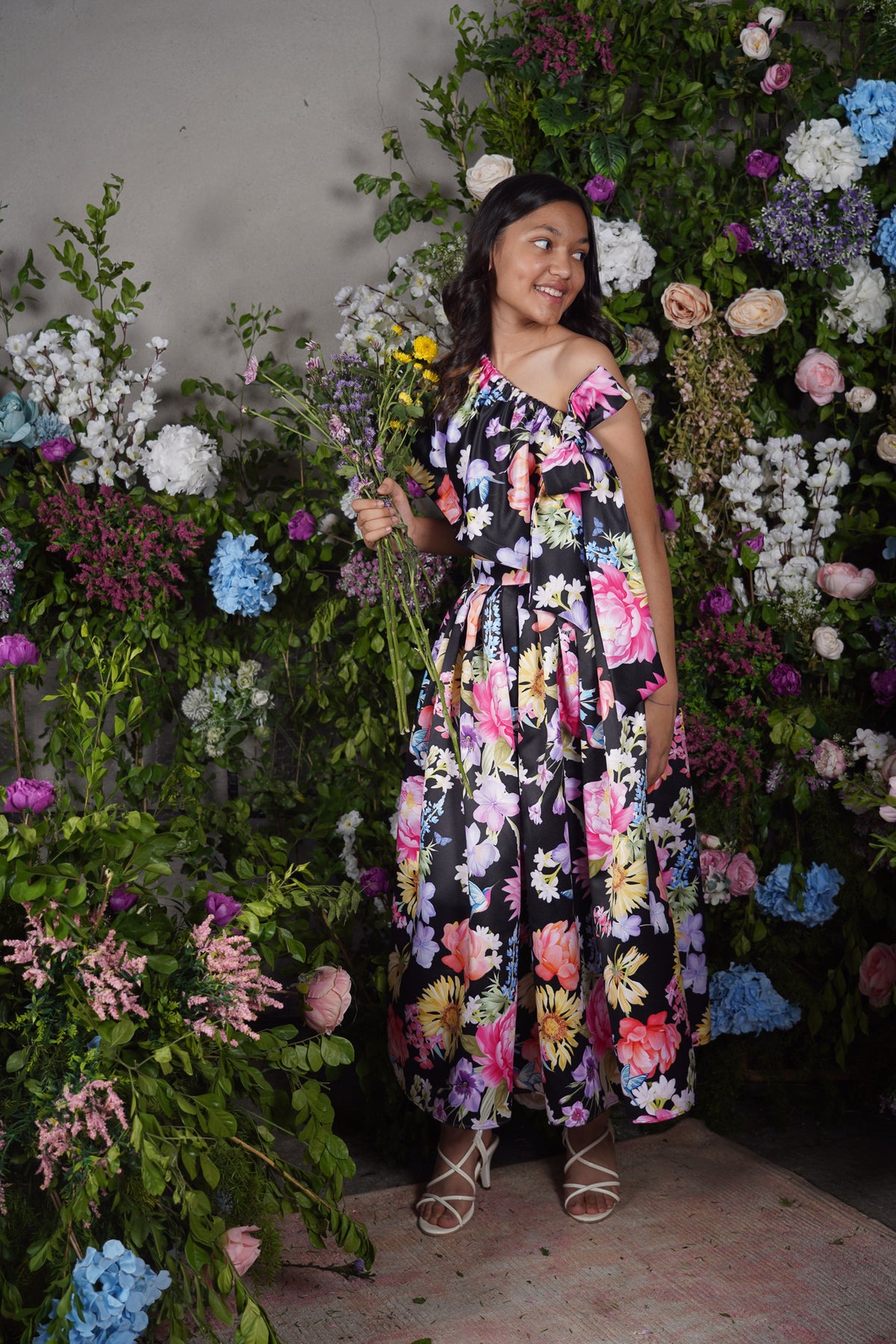 Tulip Skirt Set with Offshoulder Top