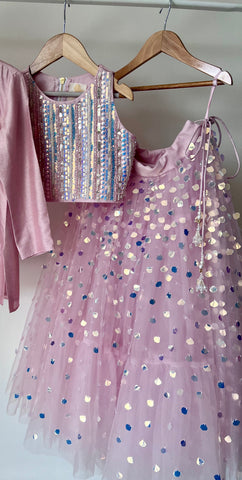 Stardust Lehenga Set with Halter Blouse