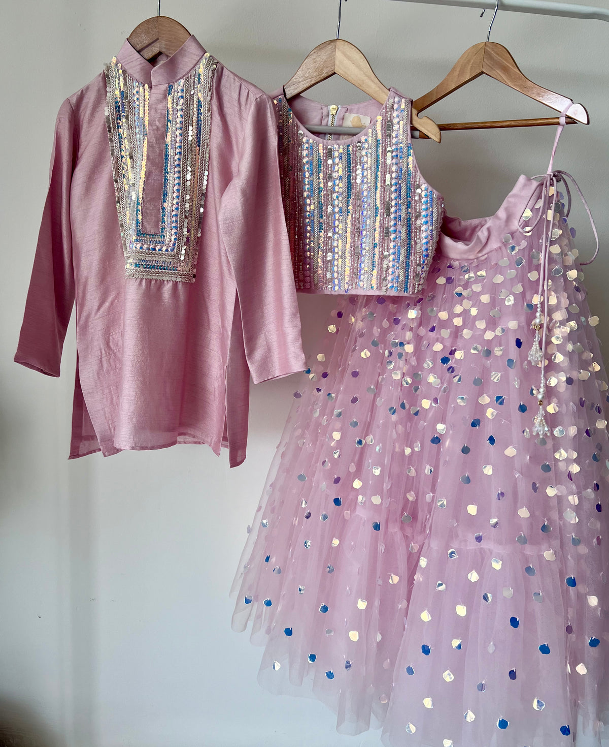 Stardust Lehenga Set with Halter Blouse