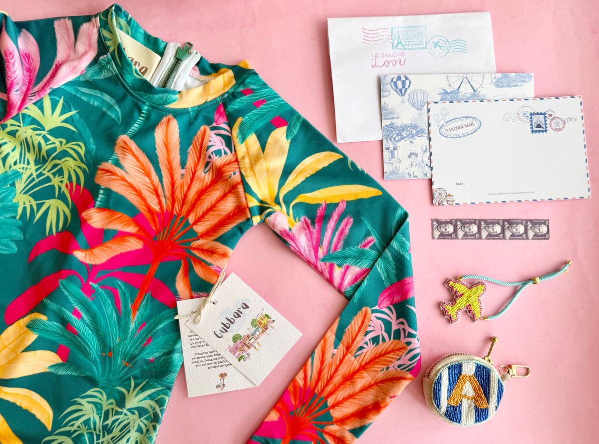 Panchhi x Gubbara Bagh One-piece swimsuit Gift Box