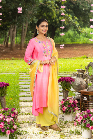Phool aur Panchhi tunic set (Adult)