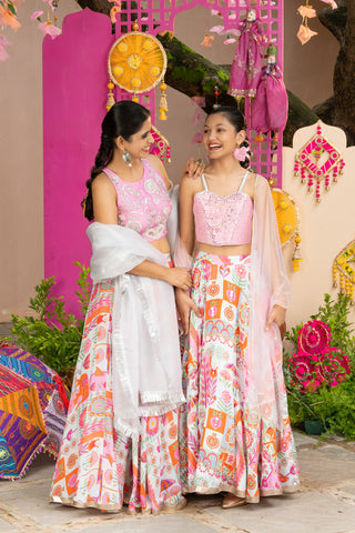 Tyohaar Bagh lehenga set (Adults)