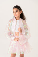 Girl, You Shine! Sheer Jacket and Skirt Set