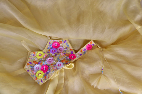 Joy Lehenga with Organza skirt