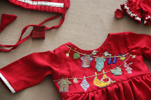 Infant Themed Newborn Jaamna Set