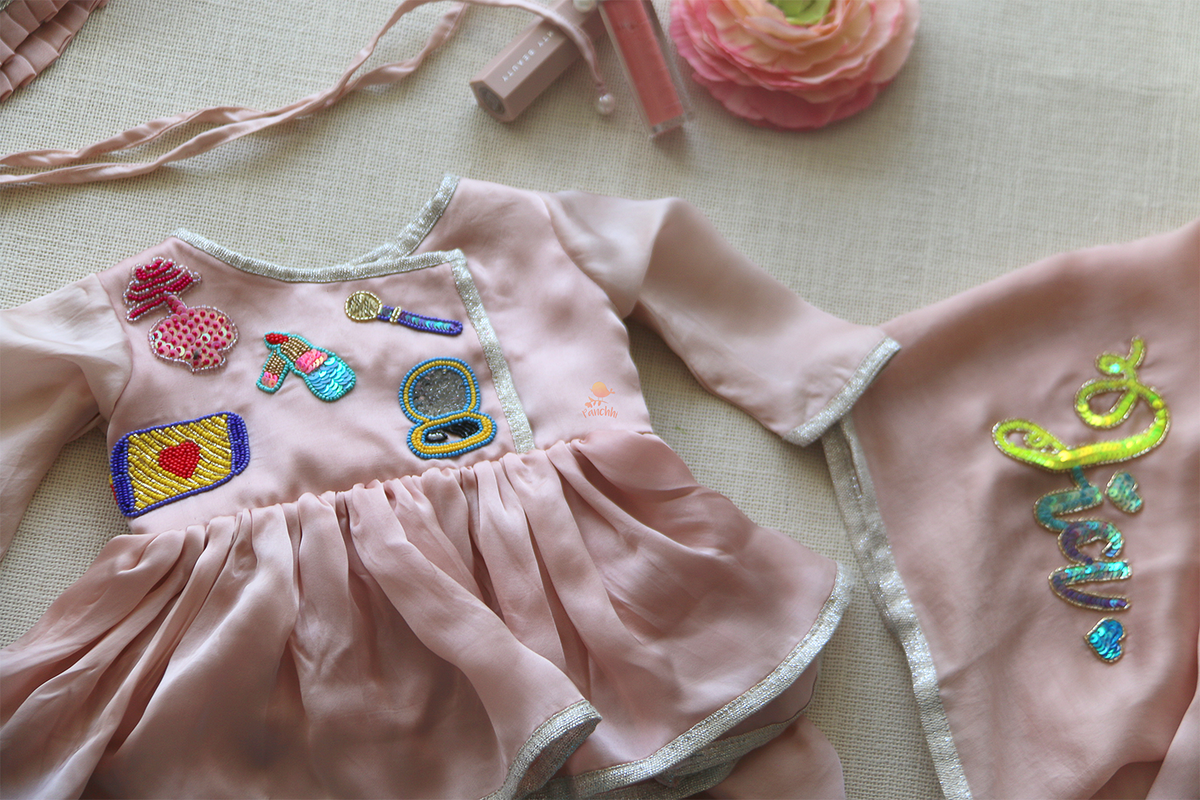 Make up themed Newborn Jaamna Set