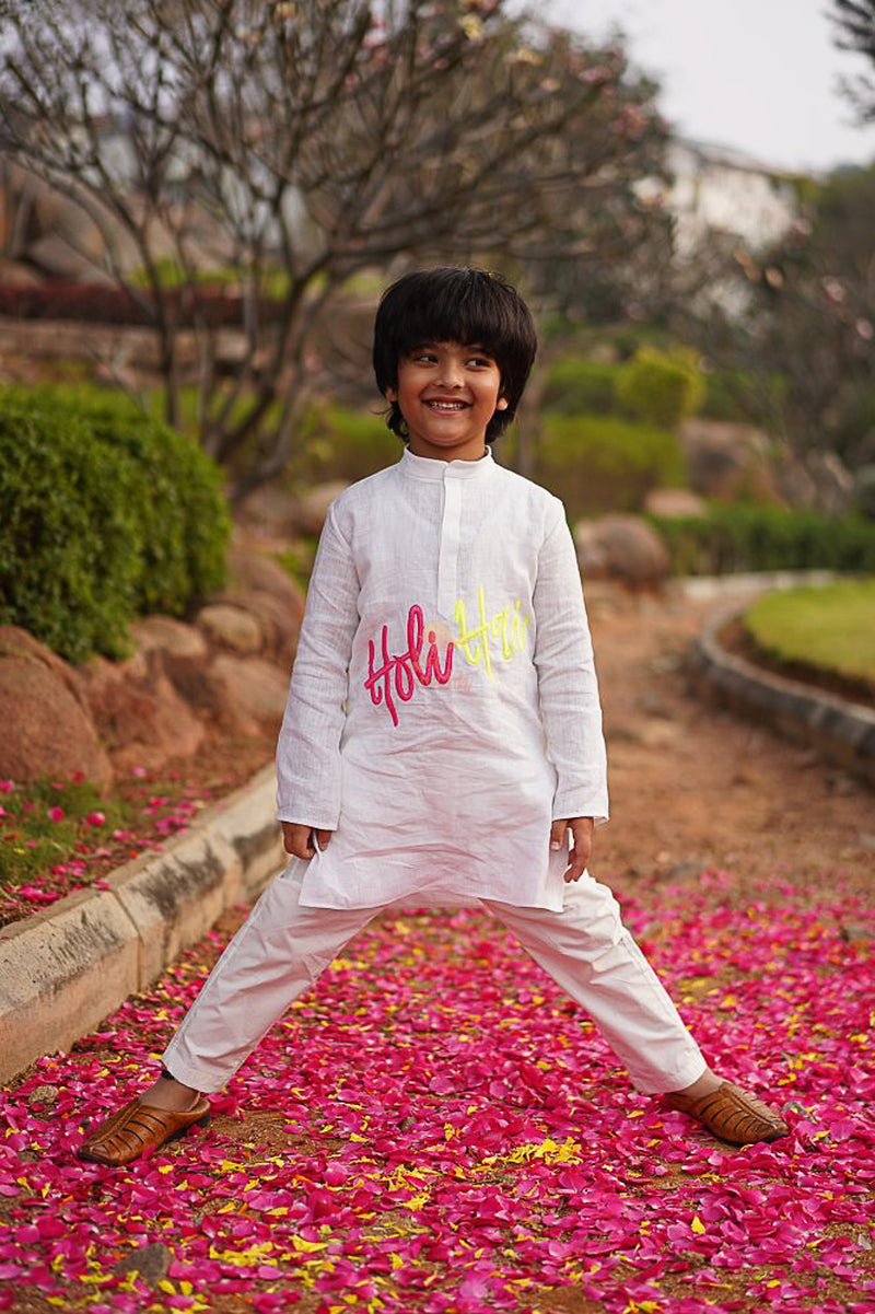 Holi Hai Kurta Set