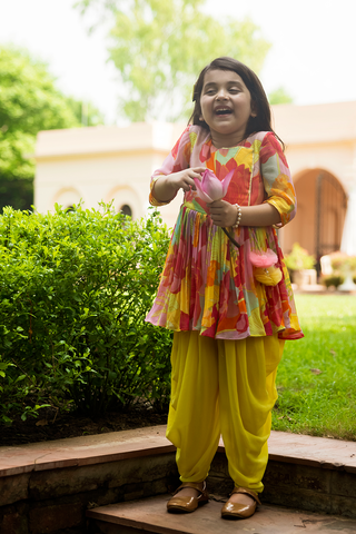 Keya Angrakha style kurta Set